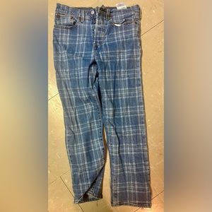 Plaid Weggie Levi Jeans